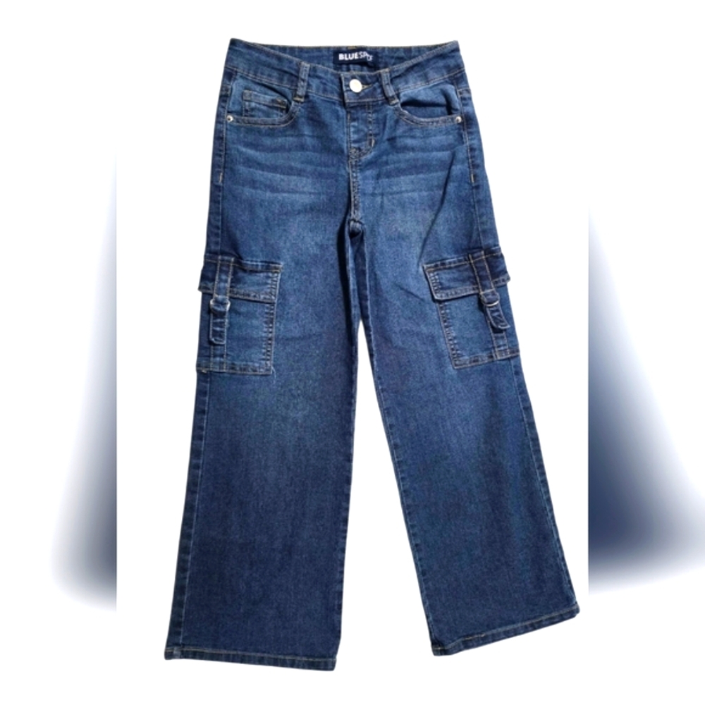 Girls Relaxed Fit Cargo Jeans